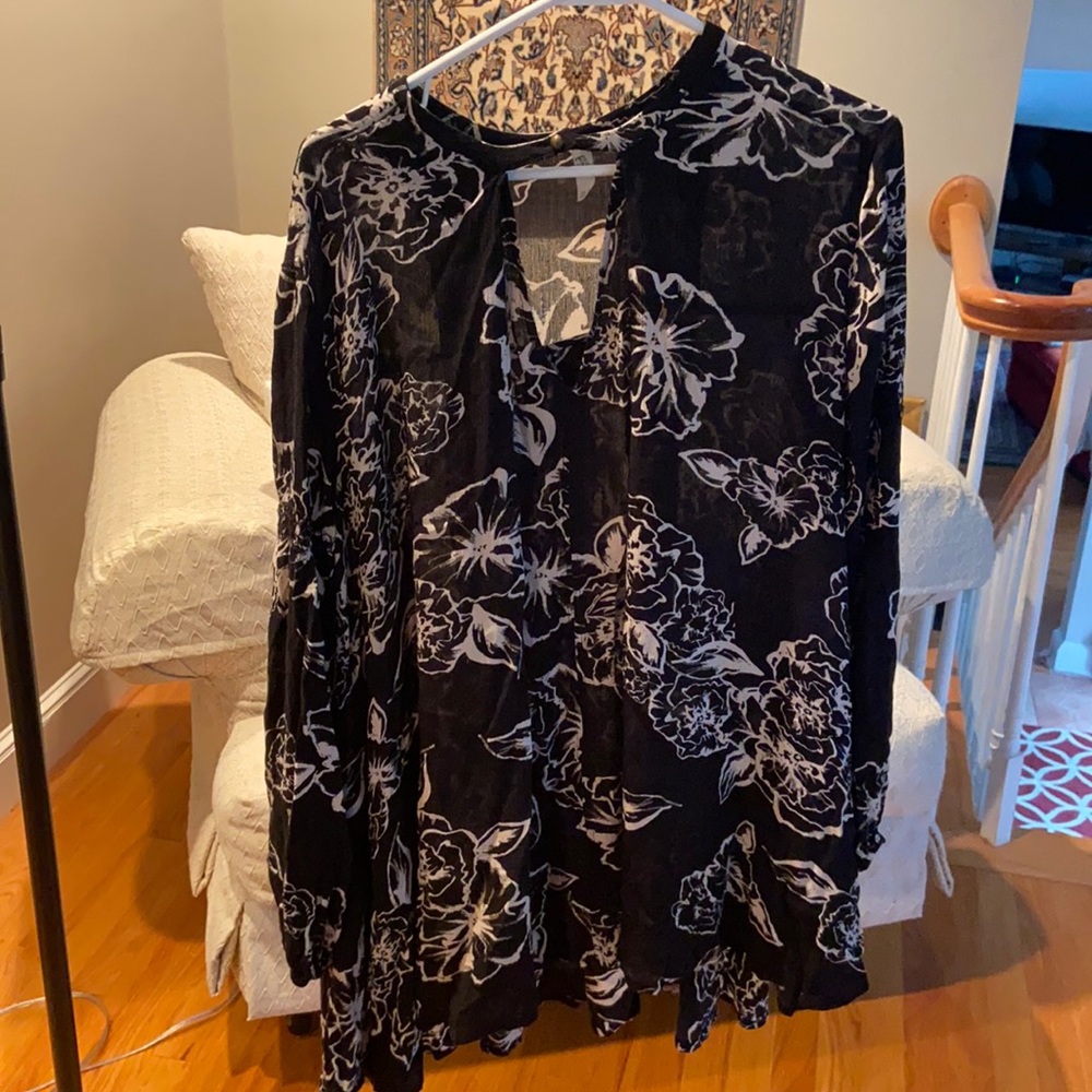 Free people floral tunic dress